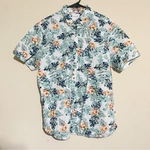 Mens Tropical Button Up
